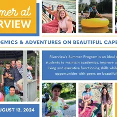 Summer at Riverview offers programs for three different age groups: Middle School, ages 11-15; High School, ages 14-19; and the Transition Program, GROW (Getting Ready for the Outside World) which serves ages 17-21.⁠
⁠
Whether opting for summer only or an introduction to the school year, the Middle and High School Summer Program is designed to maintain academics, build independent living skills, executive function skills, and provide social opportunities with peers. ⁠
⁠
During the summer, the Transition Program (GROW) is designed to teach vocational, independent living, and social skills while reinforcing academics. GROW students must be enrolled for the following school year in order to participate in the Summer Program.⁠
⁠
For more information and to see if your child fits the Riverview student profile visit quenge.com/admissions or contact the admissions office at admissions@quenge.com or by calling 508-888-0489 x206